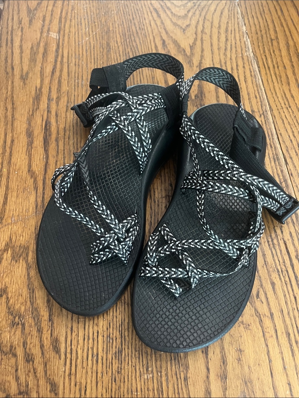 Chaco Black Rope-Strap Sport Sandals